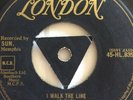 Johnny Cash,I Walk The Line/Get Rhythm,EX+,Gold London,Rockabilly,Rock n Roll