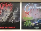 Obituary Slowly We Rot And Cause Of Death Vinyl Record Lot