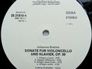 Brahms: Cello Sonatas - Ludwig Hoelscher **MPS White Label Promo Stereo ED1 LP**