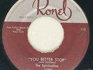SPIRITUALITES You Better Stop / Jonah Ronel Chicago Gospel RARE 45 HEAR