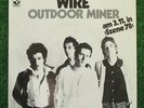 WIRE 7” punk GERMAN PRESSING rare different sleeve 'Outdoor Miner' 1978 GERMANY