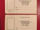Northern Soul Memorabilia- Damn Sam The Miracle Man-Tay-Ster Records-  ID Cards