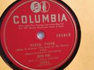 Edith Piaf 78rpm Single 10-inch Columbia Records #10094 Padam, Padam
