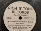 Rich R Tone I Know My Name Will Be Called - The Church Brothers Bluegrass 78 E
