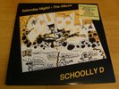 SCHOOLLY D LP SATURDAY NIGHT THE ALBUM 1987 Jive PROMO STAMP + HYPE RAP HIP HOP