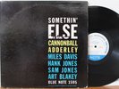 Cannonball Adderley LP “Somethin Else” Blue Note 1595   NY, Ear, RVG Mono  CLEAN