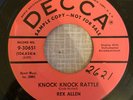 Rockabilly Jiver 45 Rex Allen - Knock Knock Rattle HEAR  Decca