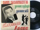 SINN SISAMOUTH Saravann / A Gogo RARE 1960's Original Cambodia Khmer 45rpm 7