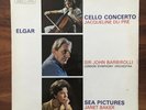 ELGAR Du Pre / Baker SEA PICTURES CELLO BARBIROLLI STEREO UK ASD655 VINYL LP