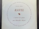 ALPHA vinile LP RAVEL L'Œuvre de Piano Par Marcelle Meyer CHARLES CROS PRIX 1959