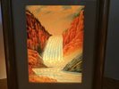 Yellow Stone Falls Motion Lamp Great Condition  See Pics.
