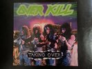 OVERKILL - TAKING OVER /1987 MEGAFORCE - ATLANTIC RECORDS LP / VG+ VINYL 