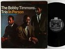 Bobby Timmons Trio - In Person LP - Riverside - RLP 9391 Black Label DG VG+