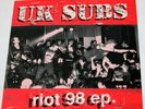 UK Subs - Riot 98 7” EP 1998 UK 1st Press. Red Vinyl + Picture Sleeve.