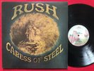 RUSH   CARESS OF STEEL LP (1981) EX/EX MASTERDISK 53 MERCURY SRM-1-1046 STEREO