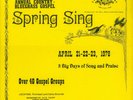 ANNUAL COUNTRY BLUEGRASS GOSPEL SPRING SING 1978 Spring Records 007001