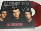 Alkaline Trio From Here to Infirmary Signed Red Black Swirl Vinyl LP Autographed