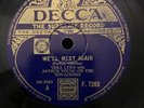 Rare 78rpm record, V+, VERA LYNN: We'll meet again / Later on, Decca F.7268, WW2