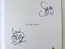 FEEDER All Bright Electric SIGNED Yellow & Black VINYL 2x LP Set Mint RARE