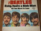 THE BEATLES - All You Need Is Love / Baby You're A Rich Man - 45 RPM VG+/NM