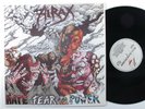 HIRAX Hate Fear And Power METAL BLADE/RESTLESS EP VG++ with lyric sheet insert d