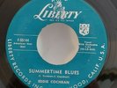 Eddie Cochran  SUMMERTIME BLUES (GREAT ROCKABILLY 45) #55144 PLAYS VG+ TO VG++