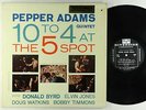 Pepper Adams Quintet - 10 To 4 At The 5-Spot LP - Riverside Black Label DG VG+