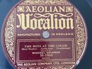 Rare 78rpm record, E, MICHAEL COLEMAN: The Boys at the Lough, Vocalion M-1064