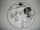 JOY DIVISION Gig Used drum skin SIGNED & Doodled on by Morris, Hook, & Sumner