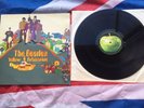 The Beatles-Yellow Submarine 1st Press Vinyl LP Mono -1/-1 Red Linerear Ex.