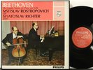 Philips 835 182/83 AY Rostropovich Richter Beethoven Cello Sonatas Dutch press.