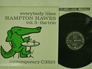 HAMPTON HAWES VOL.3 THE TRIO CONTEMPORARY LAX-3043 JAPAN VINYL LP