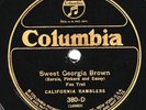 Columbia #380-D: California Ramblers-Sweet Georgia Brown/Hotsy-Totsy V/V+ hot