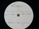 Alice Raveau Werther 78 RPM Sample Record Ideal Matrixes MAYBE UNPUBLISHED
