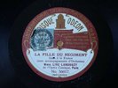 Lise Landouzy Soprano Donizetti La Fille du Régiment 78 RPM Odeon 56017/57