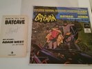 Signed Adam West book page+ Batman Exclusive Original Tv Soundtrack Album Vinyl