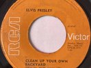 Jamaica ELVIS PRESLEY Clean Up Your Own Backyard 45 The Fair Is Moving On 7