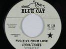 Northern Soul 45 LINDA JONES Fugitive From Love BLUE CAT promo HEAR
