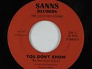 Funk/Sweet Soul 45 CHI-TOWN SOUND You Don't Know SANNS HEAR