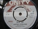 LESTER STERLING..SLIP UP. UK 1ST ISSUE UNITY LABEL No UN562
