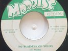 45 REGGAE / GEORGE WILLIAMS / NO BUSINESS OF YOURS / MOODISC / LISTEN