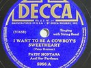 Patsy Montana - I Want To Be A Cowboy's Sweetheart/I'll Keep Wishing, Decca 5956