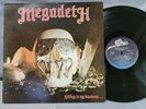 Megadeth - Killing Is My Business - 1985 Brazil LP - 188 130 - VG+ Copy - RARE