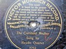 Ca1901-Haydn Quartet-Cornfield Medley-Victor Monarch 3092 Pre Dog One Sided 78