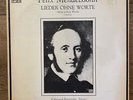 felix mendelssohn lieder ohne worte musical heritage society 2LP NM VINYL RECORD