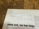 Roland Kirk Signed Autographed LP - We Free Kings - Mercury MG 20679
