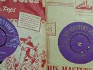 ELVIS PRESLEY  LOVE ME TENDER Gold HMV POP 253  LAWDY MISS CLAWDY Silver POP 408