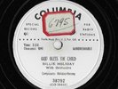 78 RPM RECORD BILLIE HOLIDAY RARE DJ VINYL ISSUE  GOD BLESS CHILD & AM I BLUE E+