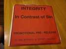Integrity In Contrast Of Sin Promo Pre-Release / Test Pressing 7