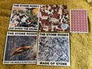 Stone Roses 4 x 7” original vinyl  - great condition-  ltd ed. J Squire postcard